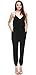 Sheinside Women's Spaghetti Strap V Neck Loose Jumpsuit