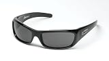 Anarchy Shiny Black "Diablo" Sunglasses w/ Smoke Lens