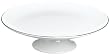 Vera Wang by Wedgwood Blanc Sur Blanc 10.5-Inch Footed Cake Stand