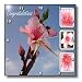 Congratulations - Peach Blossom, blossom, flower, fruit tree, leaves, macro, peach tree - 10x10 Wall Clock