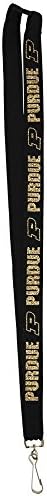 Purdue Glitter Lanyard