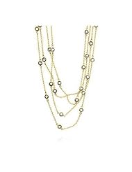 Layered Bezel Golden Necklace
