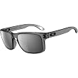 Oakley Holbrook Men's Lifestyle Designer Sunglasses w/ Free B&F Heart Sticker - Grey Smoke/Black Iridium