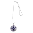 EXP Handmade Lapis Lazuli & Silver Arabesque Necklace
