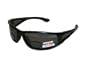 Polarized Bifocal Wraparound Sunglasses +2.50 Power Grey Lenses with Side Shields