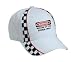 BEWARE OF THE SHIBA INU Adult White Racing Checker Hat / Cap