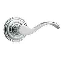 Baldwin 5455.260.PRIV Wave Lever Privacy Entry Set, Chrome