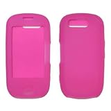 Hot Pink Soft Silicone Gel Skin Cover Case for Samsung Highlight T749 [Acce ....
