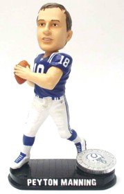 Indianapolis Colts Peyton Manning Forever Collectibles Black Base Edition Bobble Head