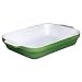 Emile Henry Provencal 12-by-8-1/2-Inch Lasagna Baker, Vert Green