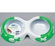 Bamboo Feed & Toss 12oz Green Dog Diner with 4 Disposable Liners