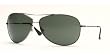 RAY BAN 3293 004/71 GUNMETAL GRAY GREEN AVIATOR SUNGLASSES.