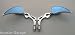 Chrome Motorcycle Mirrors Blade/Tear Drop w/Flame Pair SF003