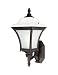 Westinghouse 64826 One-Light Outdoor Upward Wall Sconce, Oil Rubbed Bronze with Frosted Glass