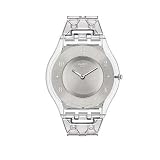 Swatch Women's Skin SFK368G Silver Stainless-Steel Automatic Watch with Silver Dial