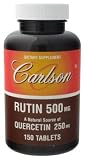 Carlson Laboratories - Rutin - Quercetin, 250/250mg, 150 tablets