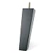 Leg Daddy 7 Inch Black Finish Square Slanted Tapered Sofa Leg, Set of 2