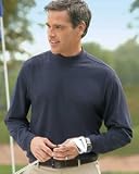 Men's Long Sleeve Sueded Jersey Mock