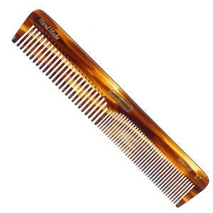 Kent The Handmade Comb - 175 mm Coarse and Fine Toothed Comb Sawcut 5T