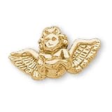 The Perfect 14K Yellow Gold Flying Angel Pin