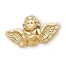 The Perfect 14K Yellow Gold Flying Angel Pin
