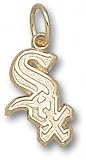 Chicago White Sox 3/4 Border Gold Pendant