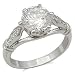 Jewelry : 2 Carats CZ Engagement Ring