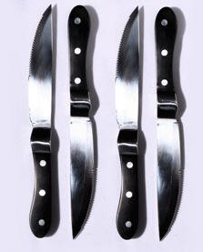 Knork Flatware Forged Steak Knife 4 Pc Set