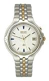 Seiko Two-Tone White Textured Dial Men's Watch #SKH196