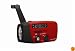 American Red Cross FR150 Microlink Solar-Powered, Self-Powered AM/FM/Weatherband Portable Radio with Flashlight and Cell Phone Charger (Red)