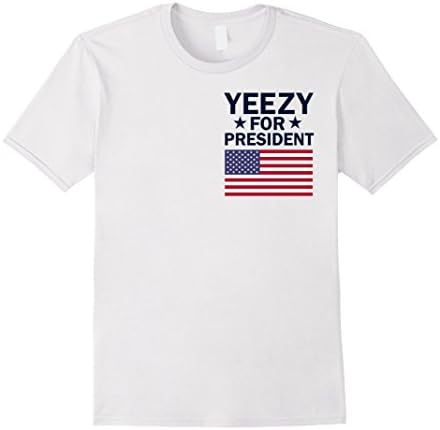 Men's Yeezy For President T-Shirt Medium White
