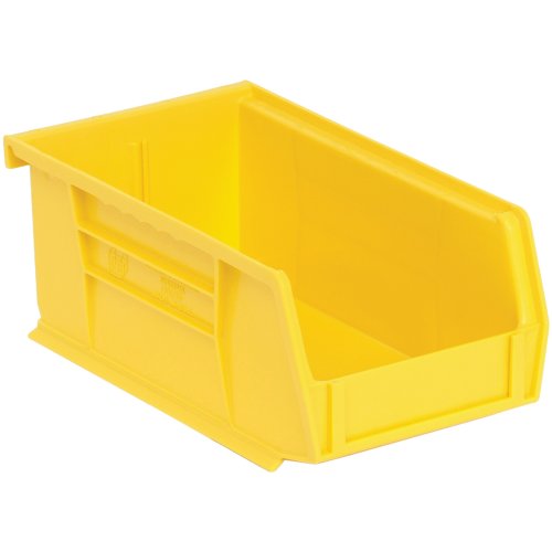 Edsal PB8501Y High Density Stackable Plastic Bin, 4