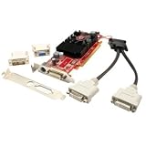 Visiontek Radeon HD 4350 Graphics Card. RADEON 4350 PCIE LP/SFF 512MB DMS59 X 2PORT DVI W/VGA ADPT 250W V-CARD. ATi Radeon HD 4350 600MHz - 512MB DDR2 SDRAM - PCI Express 2.0 x16 - DMS-59