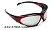 BSG-3 TR-90 Burgundy Nylon Frame smoke-green lens, is compliant with Safety and Ballistic Standards ANSI Z87.1, Z80.3, and Mil-STD 662, providing the ultimate protection forthe wearer. Includes 2 extra Anti-fog 2.3mm lens Clear, Lt.Rust,Strap, Arms, Removeable Gasket, Cleaning Cloth and Case. RX-ABLE 100% UV.