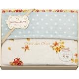 『法要引き出物 お返し 初盆 粗供養 香典返し などに人気の商品』　オリーブ・デ・オリーブ　マイクロファイバー毛布　ブルー　【掛け紙・包装可】