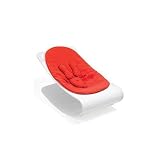 White Coco Plexistyle Baby Lounger in Rock Red
