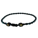 Jacksonville Jaguars Titanium (Double Braid) Core Sport Necklace - 18 Inch