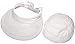 Women 2-in-1 UPF 50+ Sun Hat with Ponytail Hole Wide Brim Foldable Sun Visor Hats Roll Up Sun Hats for Women UV Protection Packable Beach Hat for Women, White