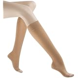 Jobst Relief therapeutic Knee High Support Stockings, 20-30 mmHg Open Toe, Large, Beige