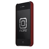 Incipio iPhone 4/4S feather Ultralight Hard Shell Case - 1 Pack - Carrying Case - Retail Packaging - Iridescent Red