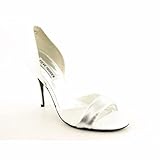 IMAGE OF Steve Madden Compel Womens SZ 8 White Pumps Open-Toe Shoes