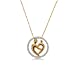 Diamond Circle of Life Pendant 10K Gold Mother & Child image 2