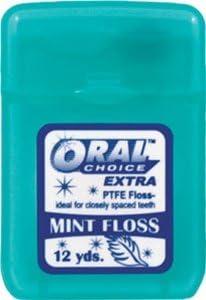 Oral Choice 3531-B Extra PTFE Mint Flavored Dental Floss 12 pcs