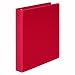 Wilson Jones Basic Round Ring Binder, 1 Inch Capacity, 8.5 x 11 Inches, Red (W368-14NR)