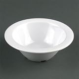 White Nustone Melamine Grapefruit Bowl 10 oz. - 12/CS