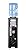Pure Water DispenserTM 100 Series - Top Loading Hot and Cold Water Cooler - Black