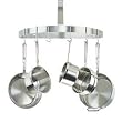 Cuisinart CRHC-22B Chef's Classic Half-Circle Wall-Mount Pot Rack, Brushed Stainless