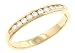 Round Channel Set Diamond Anniversary Band .20cttw