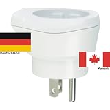 Design Reisestecker Adapter f�r Kanada auf Deutschland f�r Schukostecker, Umwandlungsstecker CA-Dvon "Reise-SK"