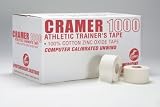 1 1/2 x 15 yds. White Cramer 1000 Athletic Trainer's Tape - Case of 32 Rolls